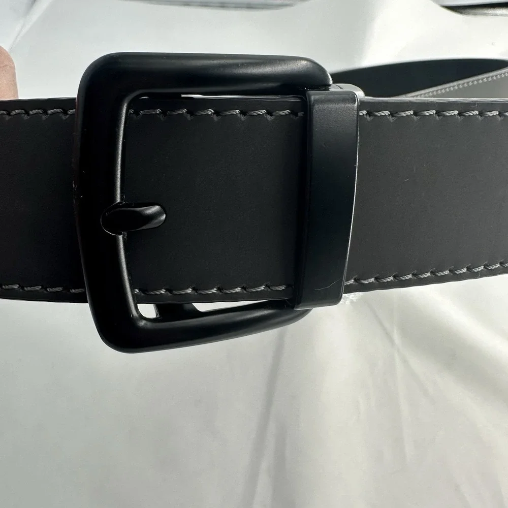 Dockers Black Dress Belt - Synthetic Leather - Men's Size 38-40